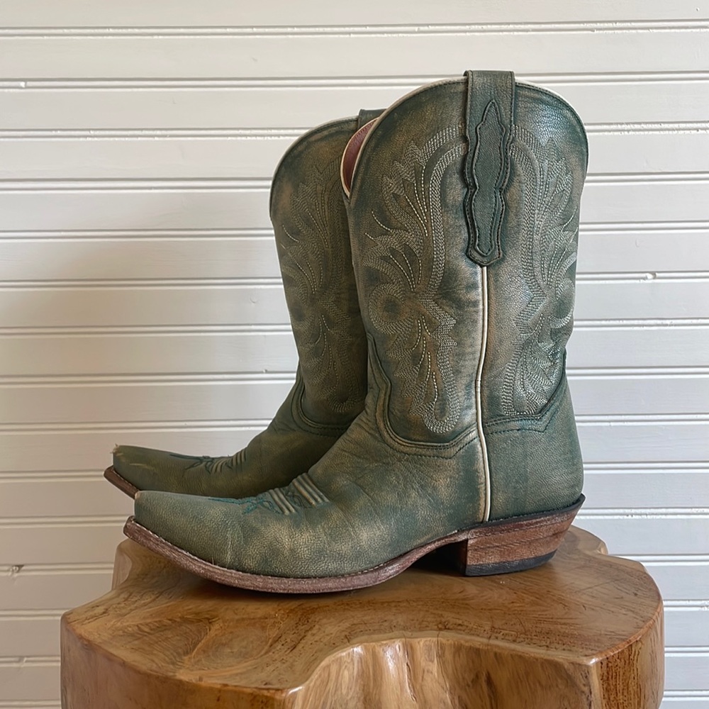 Dan Post women’s Western Teal Cowboy Boots 9/9.5